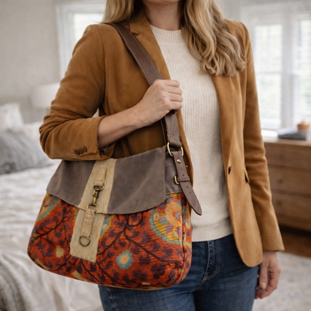 ONE OF A KIND Artisan Leather Large
Laptop Weekender Bag | 22" w x 12"